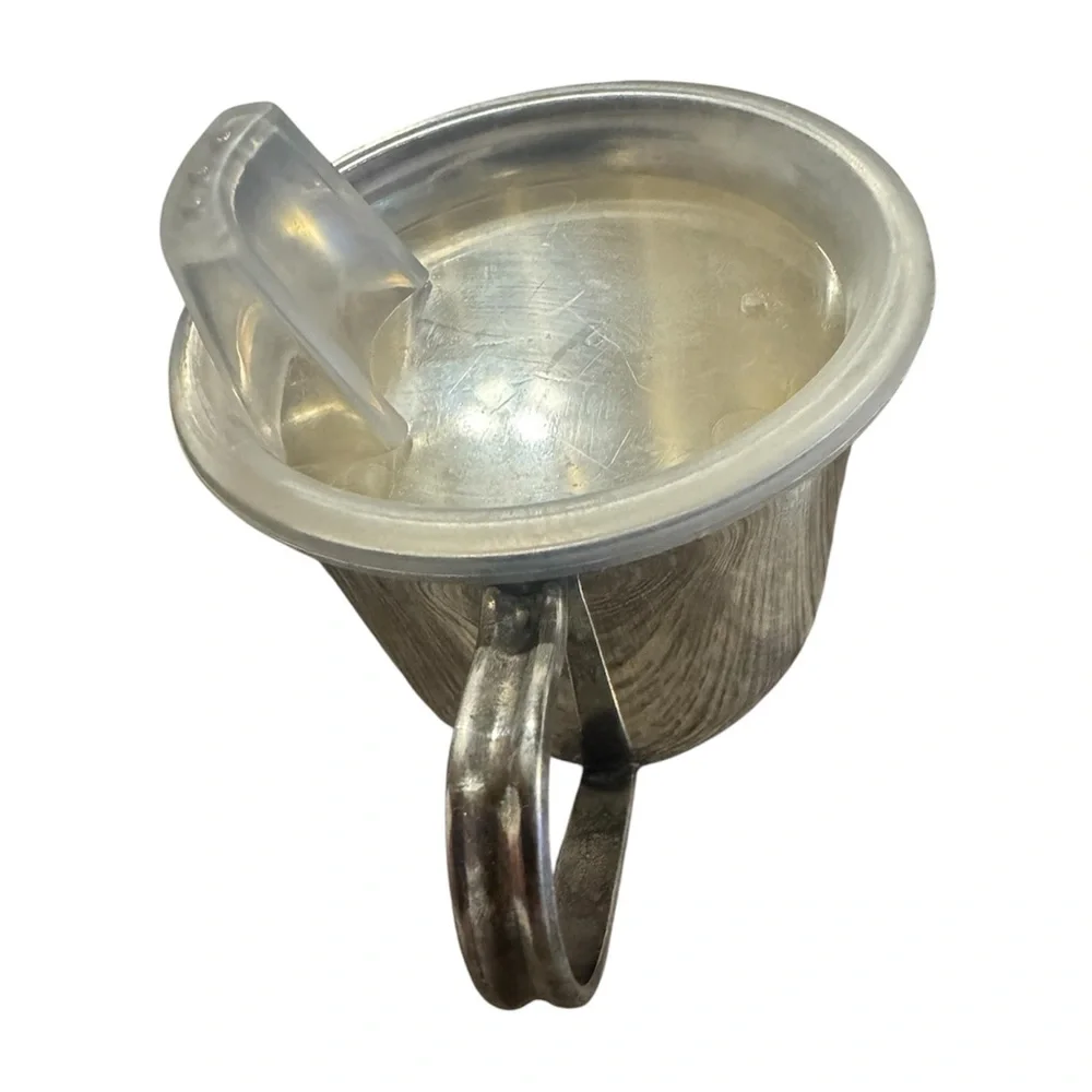Vintage Leonard Silverplate Hong Kong Child's Sippy Cup w/ Lid - Picture 4 of 8